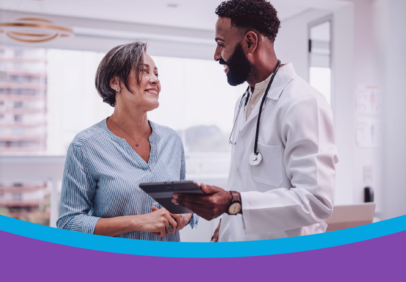 Make Health Your Habit Patient speaking with their doctor