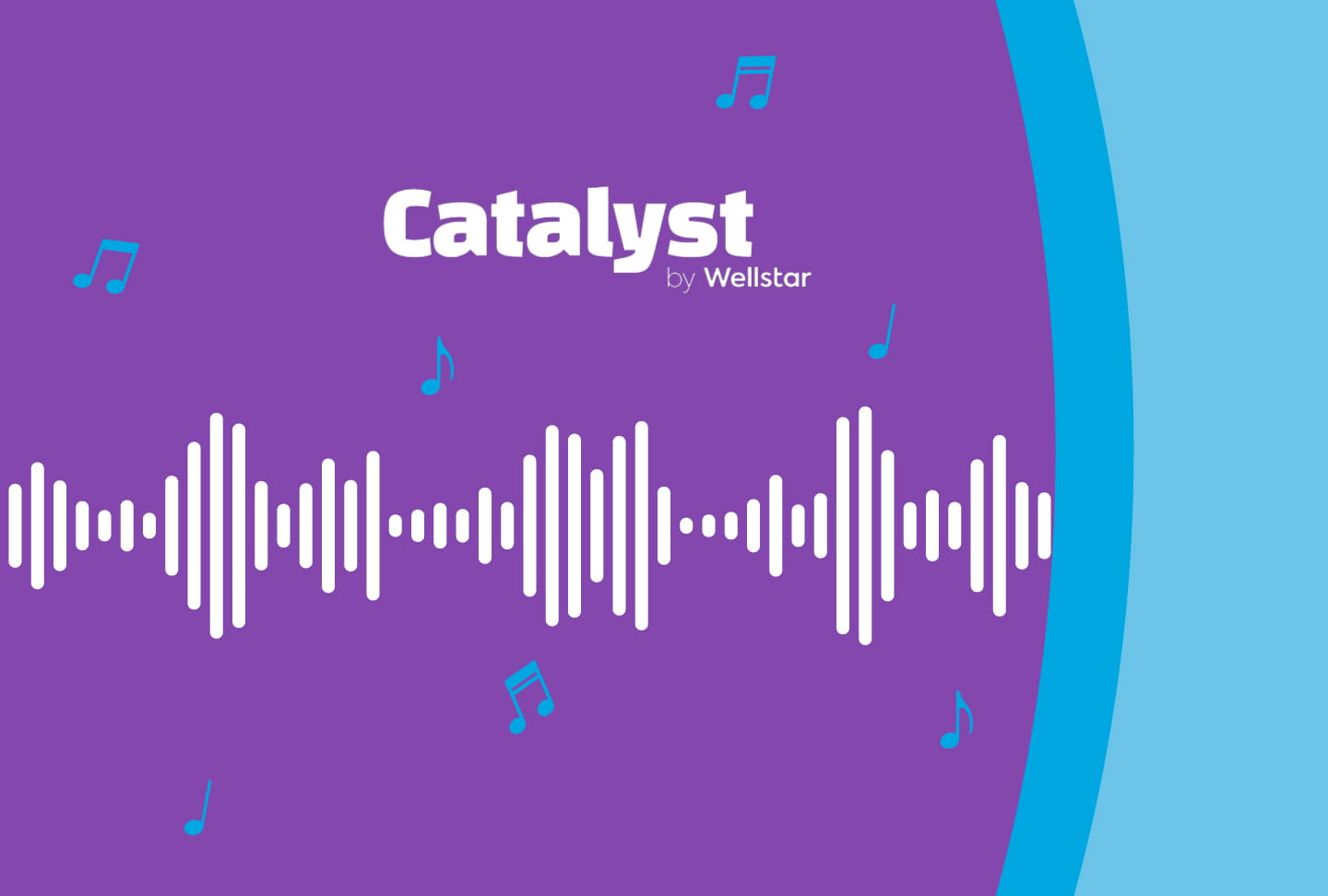 Redefining Healing Experiences with Sound at South by Southwest Catalyst logo with sound waves and music notes