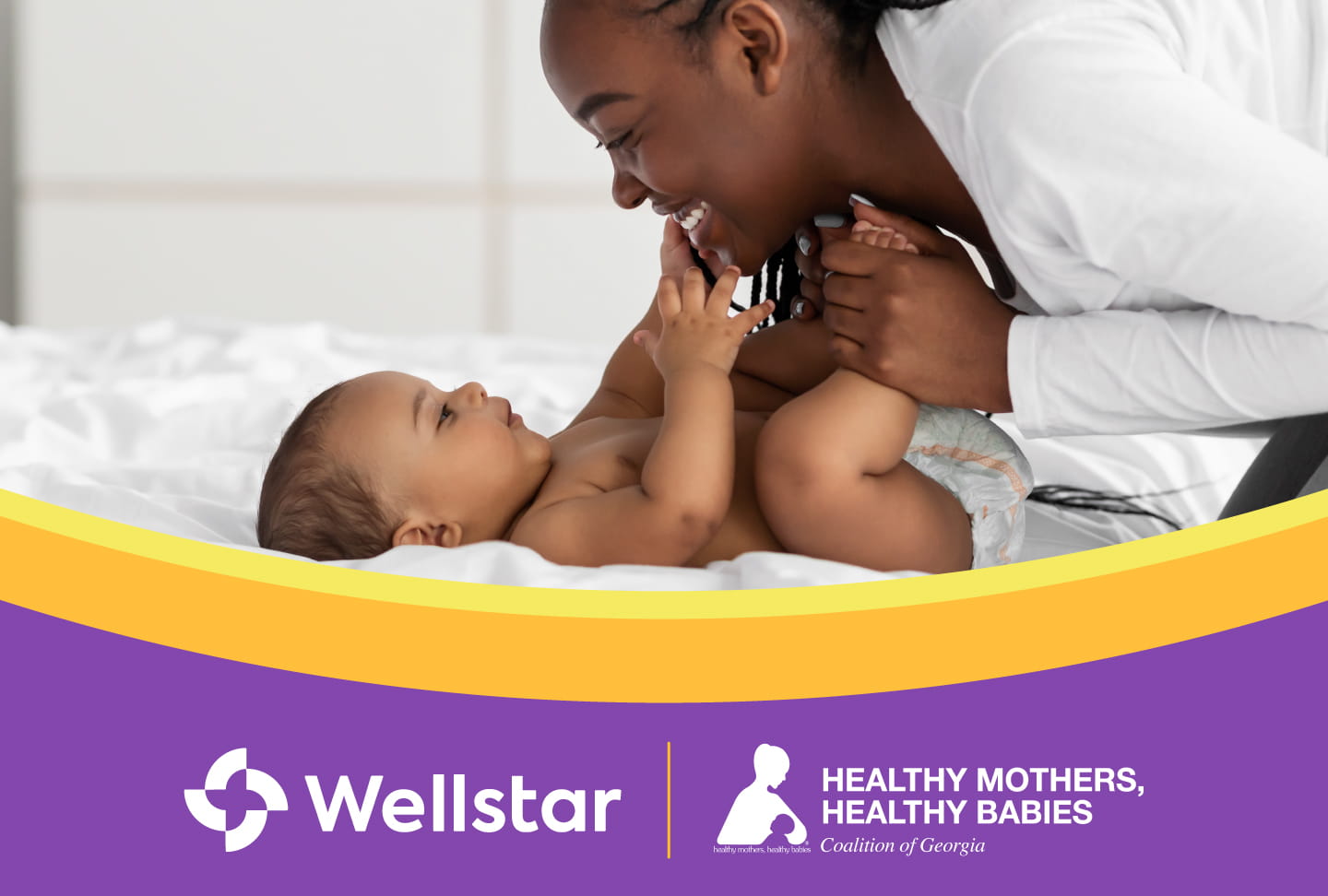 Wellstar Health System Partnership Provides Maternal Health Resources, Supports New Mothers Mother talking to baby