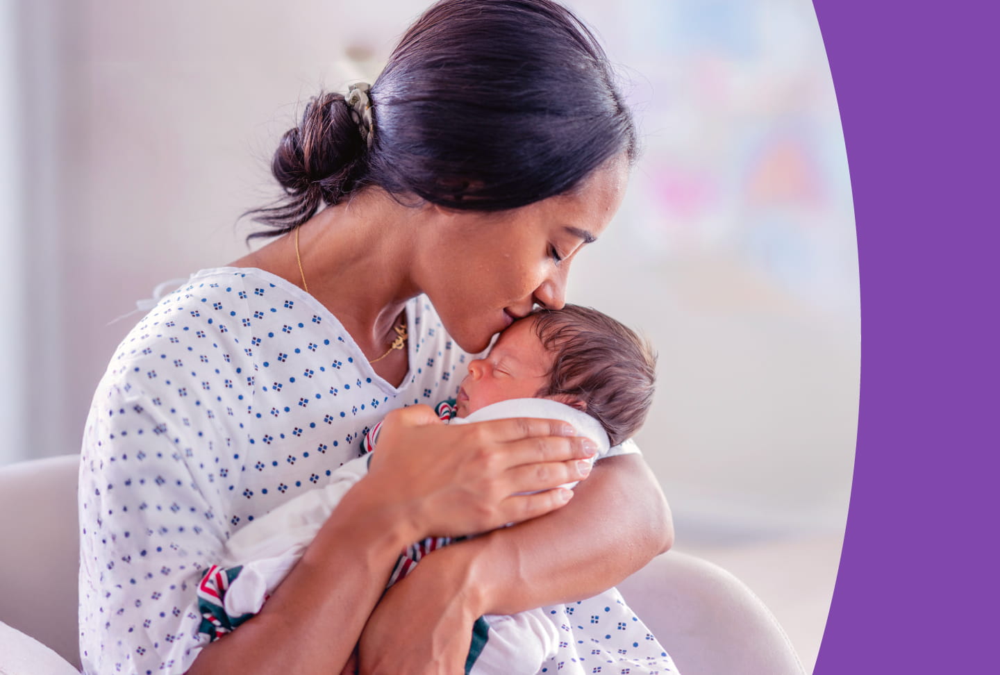 Grant Provides No-Cost Support for Pregnant Women and New Parents in Three Georgia Counties A friendly image of patient and baby
