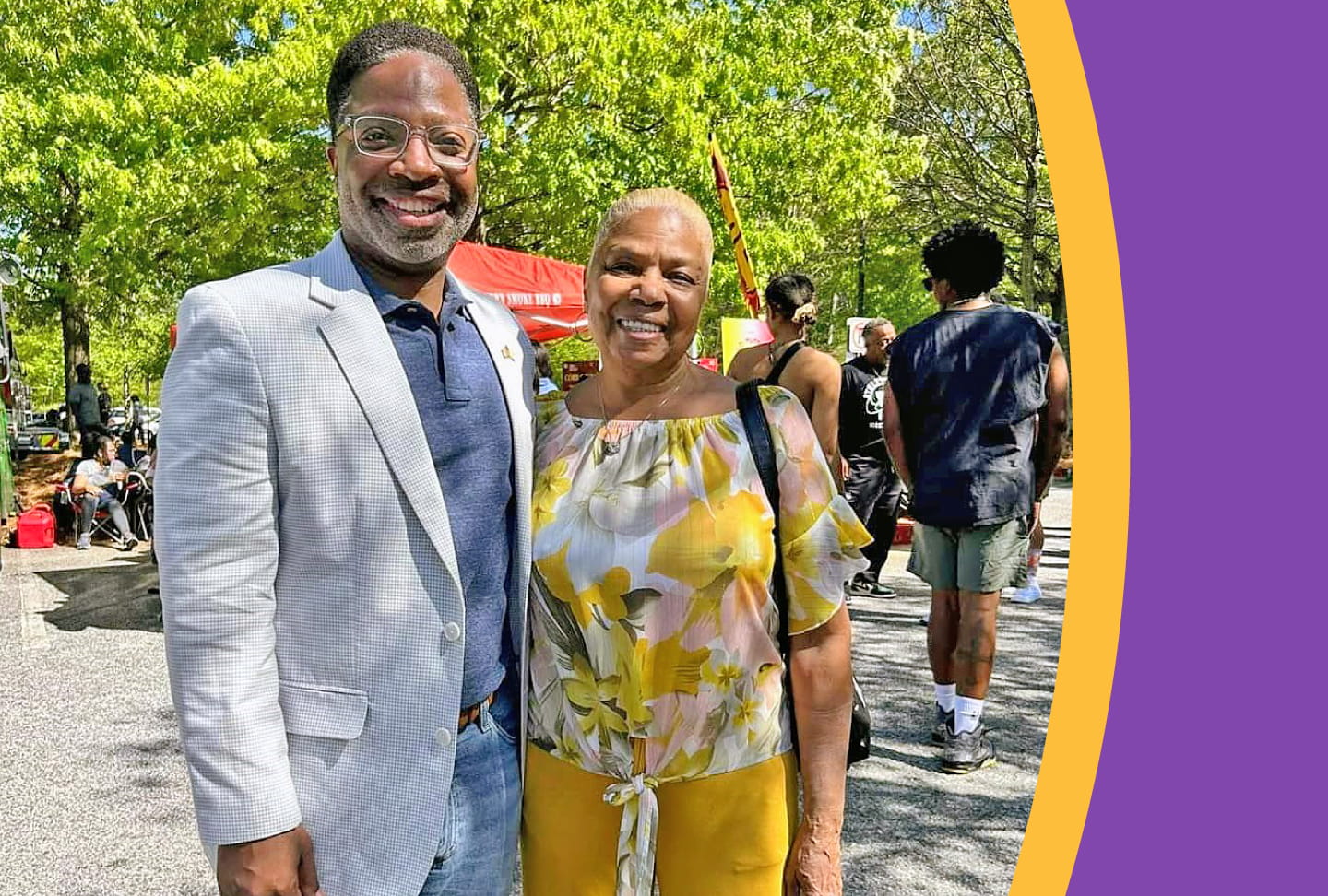 Cobb County Mother and Son Make Service A Lifestyle A friendly image of Mother And Son