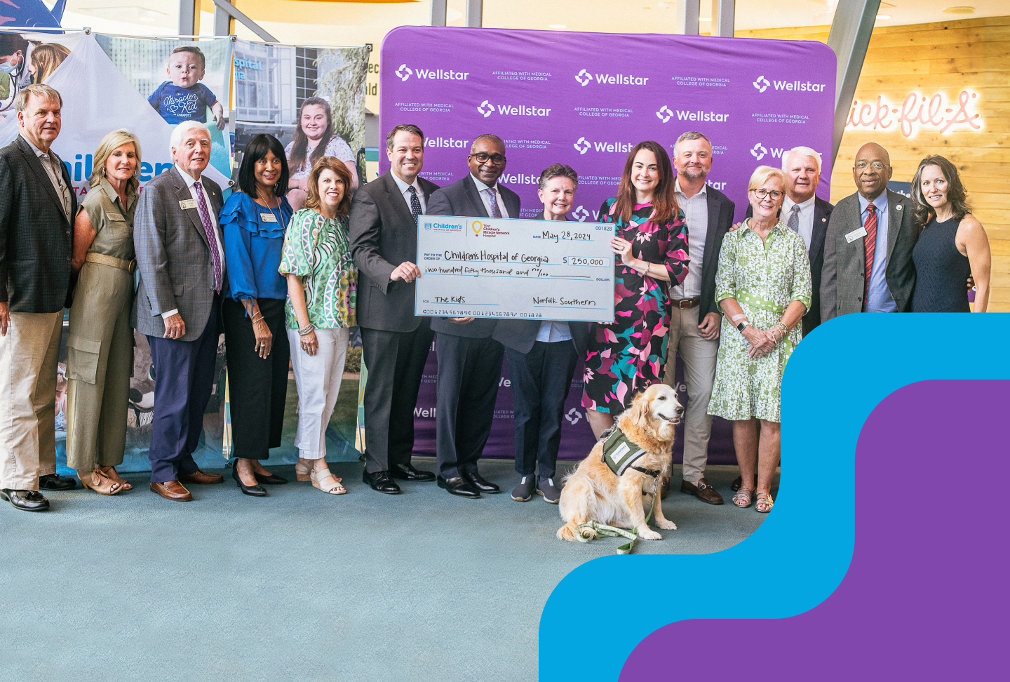 Norfolk Southern Donates $250,000 to Children’s Hospital of Georgia to Support Pediatric Behavioral Health A friendly image of donation
