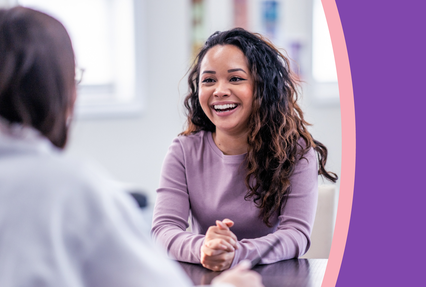 Navigate Your Breast Care with Concierge Services from the Wellstar Comprehensive Breast Health Program Person speaking with doctor