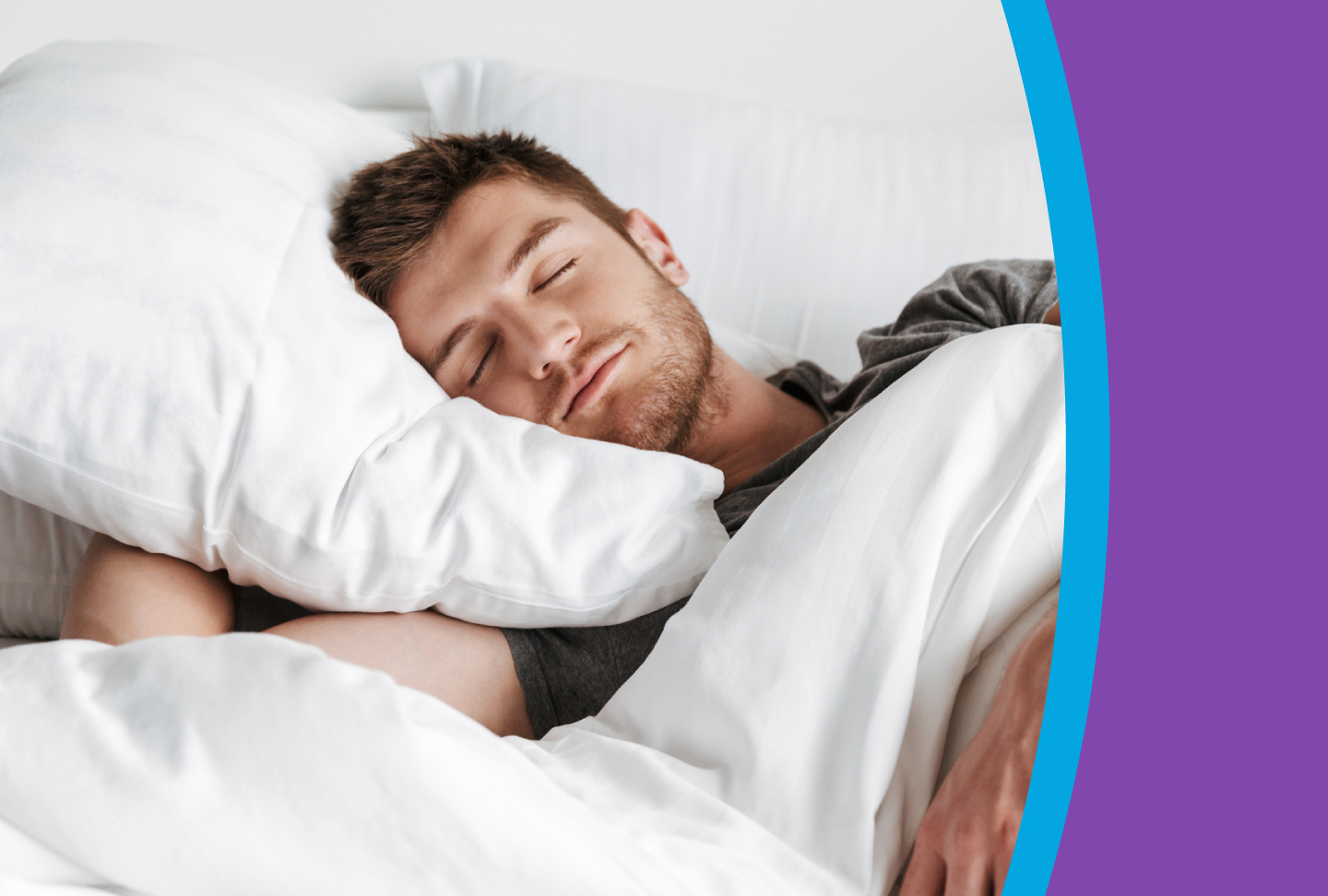 Inspire Implants Introduce Better Sleep Apnea Care Man sleeping soundly and comfortably