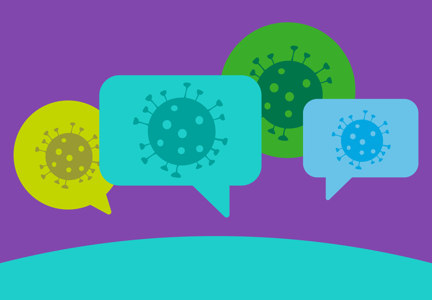 FAQ: COVID-19 Data Updates COVID cells and chat bubbles