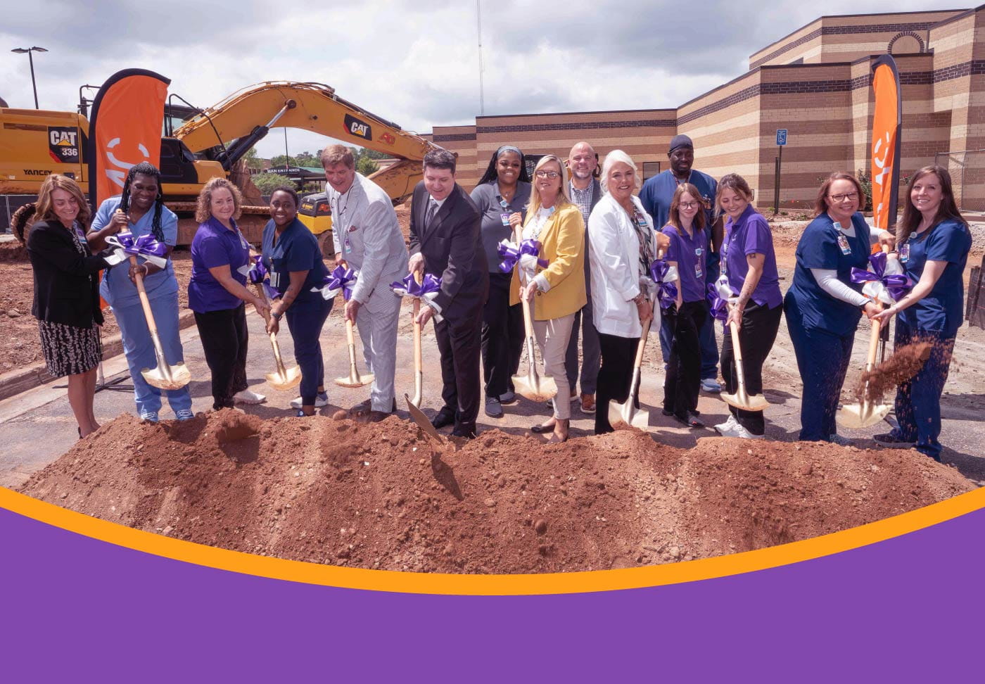 Wellstar Expanding Cancer Care in Spalding County Healthcare leaders and providers breaking ground for the new cancer center being built at Wellstar Spalding Medical Center