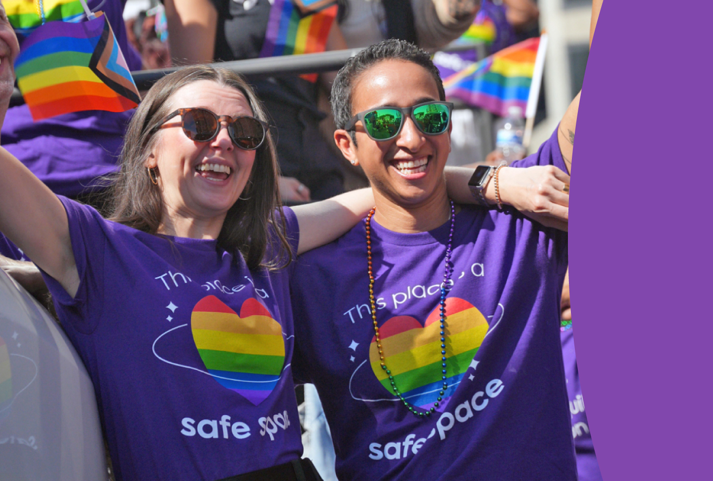 People at Atlanta Pride event