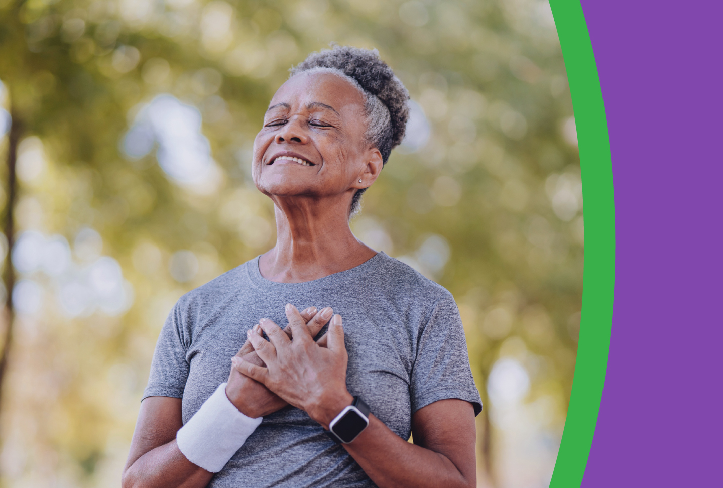 Make Lung Health Your Habit Person breathing