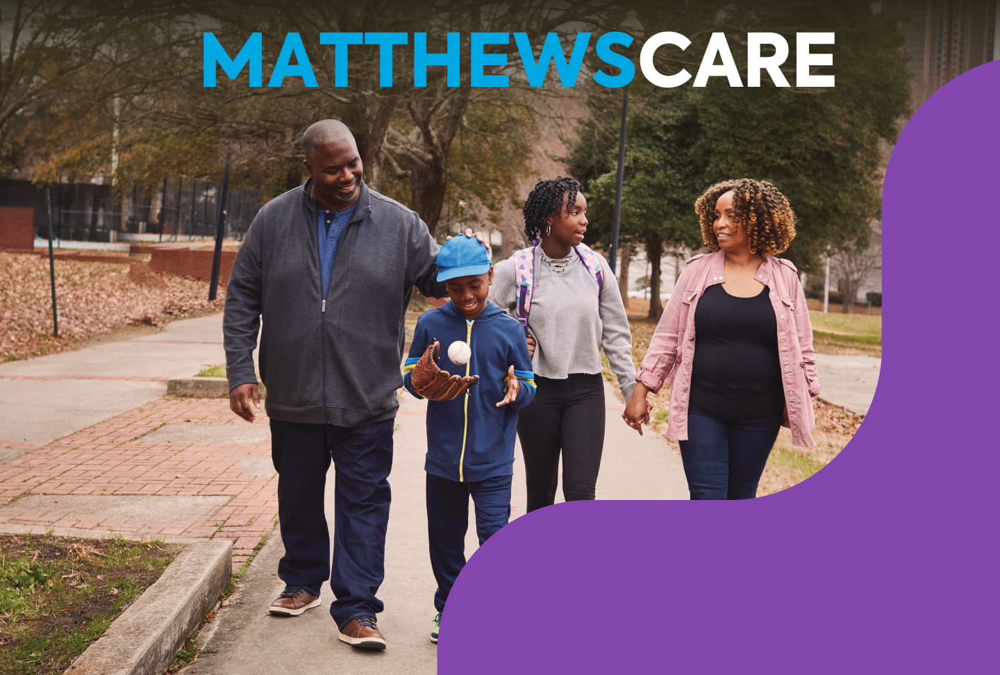 MatthewsCare The Matthews Family walking